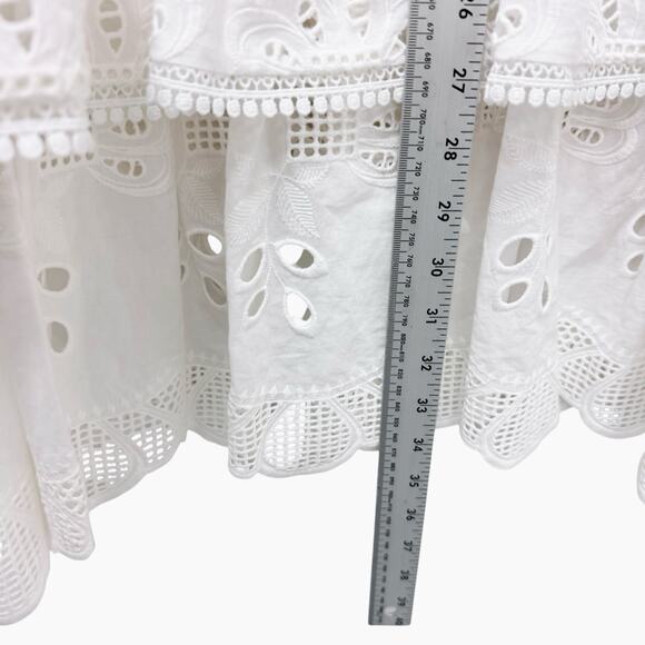ALEXIS‎ Faustine Ruffled White Midi Skirt Women’s Size XS - Picture 7 of 11